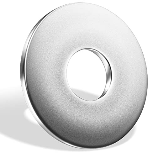 Leryati, 10 rondelle grandi M6, rondelle piatte in acciaio inox, DIN 9021 A2 V2A, rondelle piatte per viti, dadi e barre filettate
