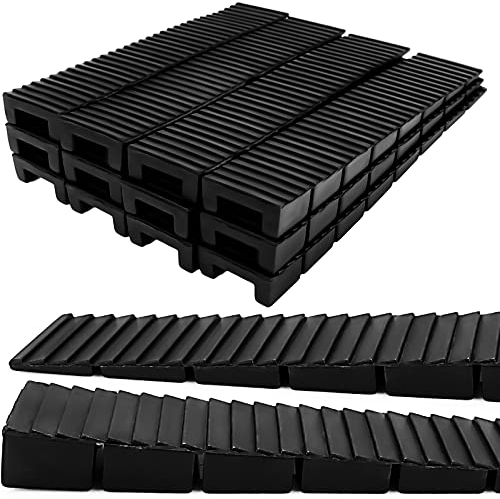 Ouligay 16 Pezzi Cunei di Compensazione per Mobili in Plastica, Livellamento Con Punti di Rottura Integrati