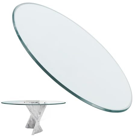 Glastisch Tischplatte Aus GehäRtetem, Outdoor Glastisch, Platte Glastisch, Glasplatte Eckig, Tischplatte GehäRtetes Glas, Tisch Glasplatte, Transparent Rund, zur Verwendung Als Tischplatte ( Size : 78