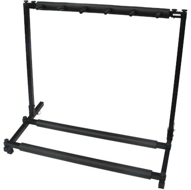 OVARIA Gun Display Rack Holder, Versatile Hunting Gun Storage Organising Stand, Holds 5 Firearms, Easy Transport and Storage, Suitbale for Shooting & Hunting Range