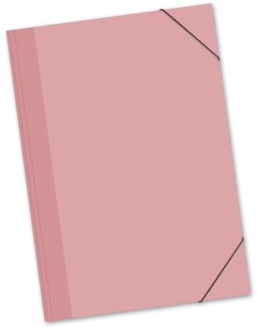 itenga große Zeichenmappe DIN A2 - Farbauswahl - Gummizugmappe Sammelmappe - für Kinder Jugendliche Schüler Mädchen Jungen Erwachsene (pastell rosa)