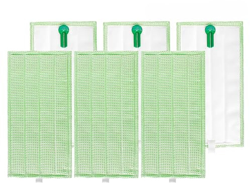 Arcets Wischtücher für Kobold SP600 SP600S Mikrofasertuch, kompatibel mit Kobold – Grün, 6 Stück