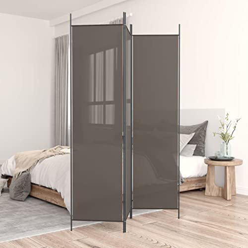 HOMIUSE Raumteiler Paravent Sichtschutz Paravent Raumteiler Innen Sichtschutz Garten Balkonschutz Seitenmarkise Ausziehbar Stellwand Anthrazit 150x220 cm
