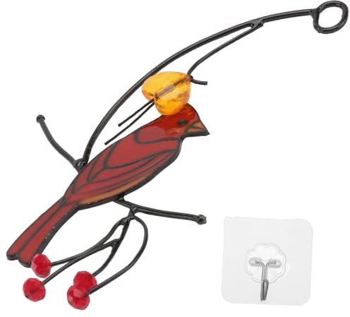 CORHAD Hängeornament Vogel Für Exquisites Metallglas- Vogelanhänger Zum Aufhängen Geeignet Für Schlafzimmer Wohnzimmer Büro