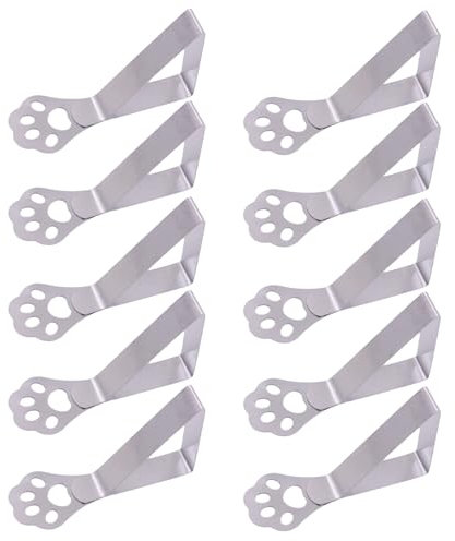 MAEXUS® 10 pinzas sujeta manteles de mesa exterior, diseño de garras de gato, para el jardín, para pícnics, fiestas de jardín, bodas