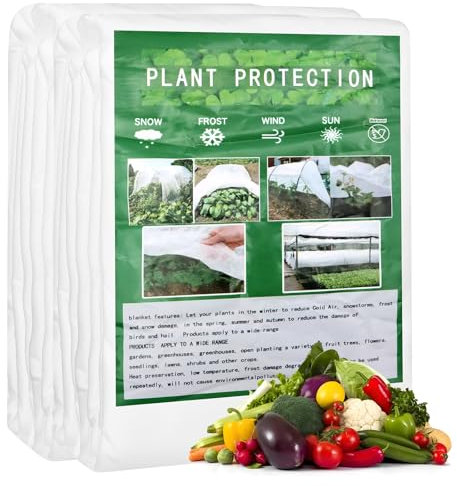 Scettar Wintervlies für Pflanzen Frostschutz, überwintern Abdeckvlies, 35g/m² Gartenvlies Wasserdurchlässig Zum Schutz Gegen Frost und Insekten, Pflanzenschutz Winter für den Außenbereich (2.5 x 10 m)