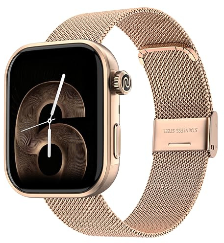 Noise Pro 6 Smart Watch Intelligent AI, Endless AI Watch Faces, AI Companion, 1.85” AMOLED, EN2 Processor, Nebula UI 2.0, Emergency SOS, Compatible with iOS & Android(Rose-Gold Link)