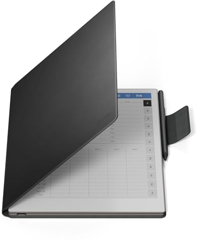 Ayotu fodral för anmärkningsvärt Paper Pro, premium PU-läder bokfolio med pennspänne, smart magnetiskt skydd endast för anmärkningsvärt Paper Pro 11,8 tum, paket med premiummedlemskap (svart)