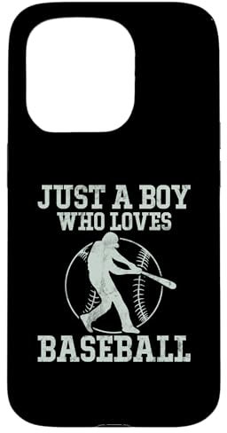 Coque pour iPhone 15 Pro Lanceur de baseball Just A Boy Who Loves Baseball Player