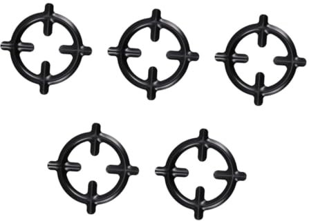 BESPORTBLE 5pcs Cast Iron Wok Support Ring for Gas Stove Non-slip Burner Grate Simmer Pot Stove Trivets for Cooking Wok Gas Range