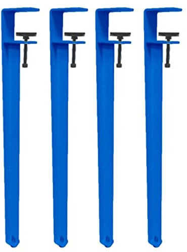 Table Legs F-Shape Table Clamp Legs,4x Adjustable Metal Table Legs,Iron Furniture Legs,for DIY Coffee Table Dining Desk Console No Drill Table Legs,Includes Protection Pad & Allen Key (71cm,Dark Blue)
