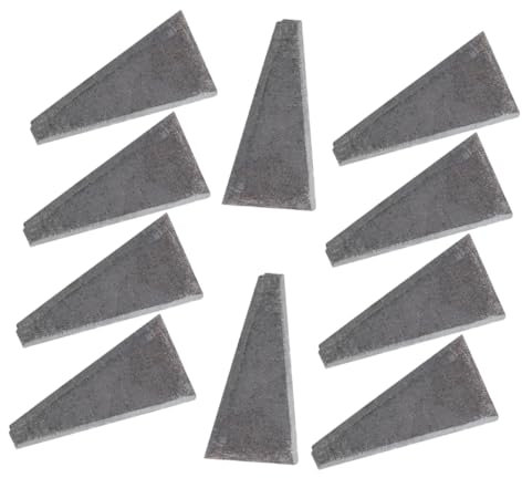 jojofuny 20pcs Garden Sharpening Tool Bushcraft Tools Triangle Wedge Hammer Ax Wedge Handle Reinforcement