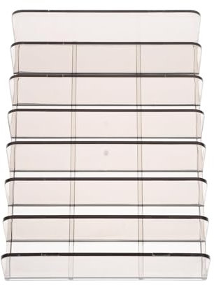 GRIRIW 2 Stück Transparente Geldkassette Aus Acryl Große Bargeldkassenschublade Mit Fächern Offene Aufbewahrungsbox Für Bargeld Und Münzen Am Verkaufsort