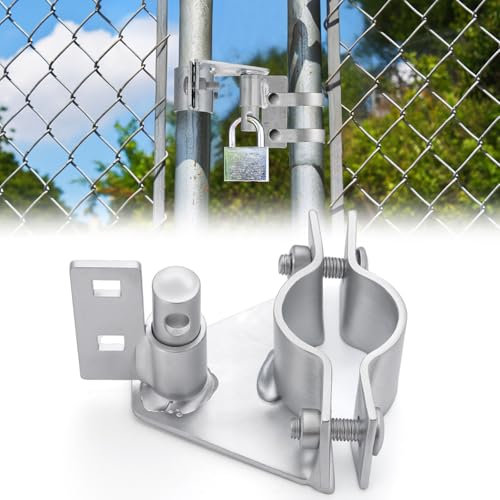 Zonon Chain Link Gate Latch for 1-5/8 and 1-7/8 Chain Link Gate Pipe Galvanized Steel Sliding Latch for Fences Yard Gates