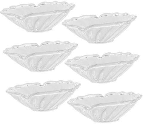 Cabilock 6 Stück Klarglas Wachs Tropffänger Für Kerzen Dekorativer Wachsschutz Runde Form Stilvolles Design Für Stabkerzen Einfach Zu Reinigen Klarer Glas Tropfhalter