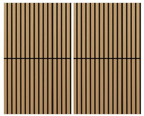 Art3d Lot de 2 panneaux acoustiques pliables - Panneaux muraux 3D insonorisants - 120 x 60 cm - Revêtement mural pour studio à domicile - Panneaux muraux en feutre - Feutre acoustique buis 1,44 m²