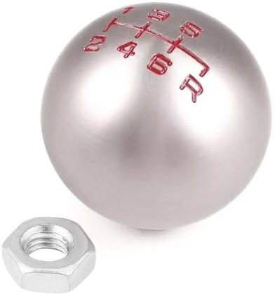 TKSE 6 Gang Schaltknauf Kopf, Aluminium Schalthebel Kugelschaltknopf Schalthebelkopf mit Mutter für JDM FD2 Type-R