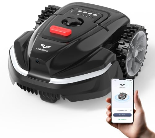 LEBOSBO V3 Robot Tondeuse sans Fil Périphérique avec Navigation Visuelle