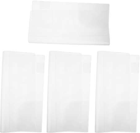 HOODANCOS 4 Stück Pvc Buchhülle mit Matter Oberfläche und Einfachem Verstauen Passend für Journal und Notizbuch für Schule und Arbeitstage