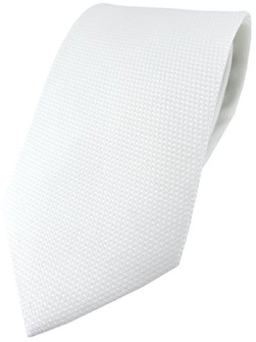 TigerTie Designer Krawatte Pique in gemustert - 100% Baumwolle - Krawattenbreite 8 cm