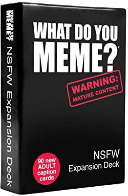 WHAT DO YOU MEME? NSFW Expansion Deck EXPK304 Bordsspel, Flerfärgad, Flera delar
