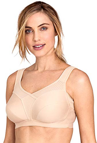 Miss Mary of Sweden Cotton Fresh Womens Non-Wired Full Coverage Bra 38G Beige