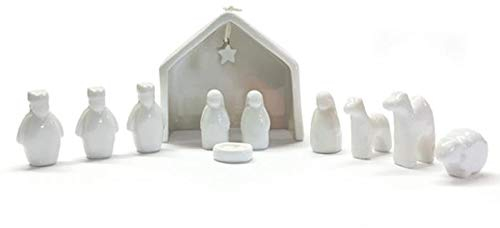East of India: Boxed Porcelain Nativity Set