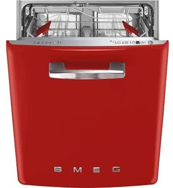 SMEG Lave vaisselle encastrable 60 cm Année 50 rouge STFABRD3