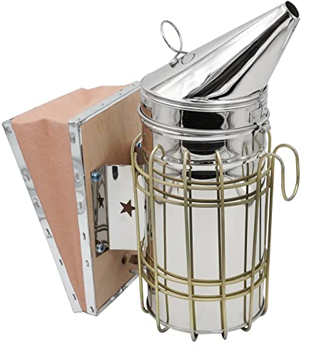 Bienenstock Smoker Bienenzucht Räuchergerät Imkerwerkzeug Edelstahl Bienensmoker Imkerei Ausrüstung spezielle Ausrüstung für Imker Anfänger Imker Imker