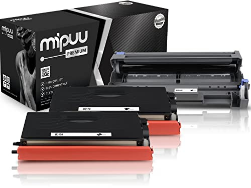 Mipuu 2X Toner & 1x Trommel kompatibel zu Brother TN-3170 DR-3100 Schwarz für DCP-8065DN HL-5200 HL-5240 HL-5250DN HL-5270DN HL-5280DW MFC-8660 MFC-8870DW