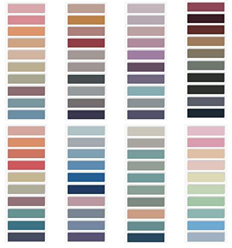 Karjiaja 1600 Stück Index Haftnotizen Tabs, Seitenmarkierungen Set Flaggen Index Bunte dünne Kunststoff-Klebestreifen Pastell Set Sticky Tabs Ästhetische Seitenmarkierung Klebemarker