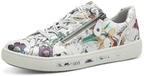 Jana Damen Sneaker flach mit Reißverschluss Vegan