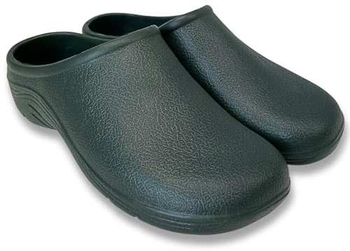 Mångsidiga unisex trädgårdsklockor: Lätta slip-on skor för män och kvinnor - Bekväma och hållbara utomhusskor för trädgårdsskötsel, gRÖN, 40.5 EU
