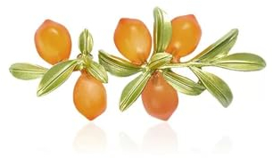 Brosche Pins für Frauen Retro orange Brosche, weibliche Fruchtbrosche, künstlerisches und vielseitiges Temperament, Brosche Zubehör