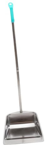 Beavorty Pala de Basura escombros recogedor de Metal Stainless Steel cozinha Bar Escoba Herramienta recogedor sin agacharse Limpieza recogedor Familiar Colocar Soporte para Toallas de Papel