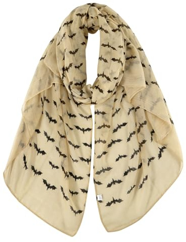 DAMILY Echarpe Femmes chauve-souris Halloween vêtements décorations (kaki)