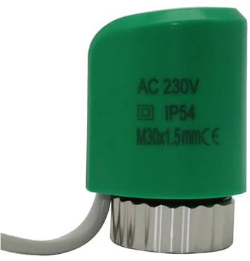 HWEIH 230 V NO NC, normalerweise offen, geschlossen, elektrisch, thermischer Stellantrieb M30 x 1,5 M28 x 1,5 for Verteiler-Fußbodenheizung, Thermostat-Heizkörper(230V NO M28)