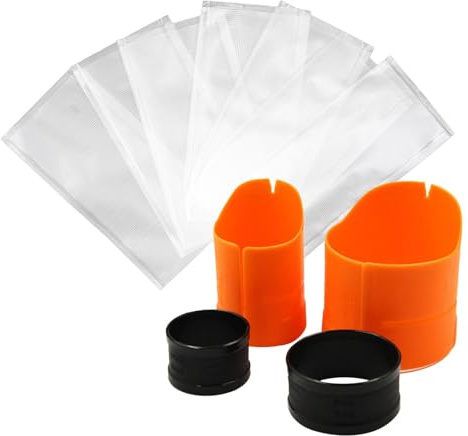 Kit de pêche 'Sac' en 'PVA', 100 Sacs solubles dans l'eau, Chargeur 50 x (7 x 14 cm) + 50 x (6 x 12 cm)