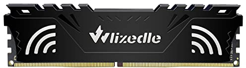 Wlizedle 8GB DDR4 Memoria RAM 2666MHz CL19 UDIMM, Memória de Computador PC4-21300 288-Pin 1,2V Non-ECC Módulo de RAM Upgrade para Ordenador de Sobremesa(Negro)