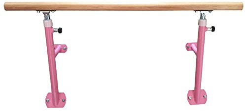 CAFIEDR Ballettstange zur Wandmontage im Freien, 100/150 cm, Holz-Ballettstange für Kinder, verstellbare Stange für Dehnung, Balance, Tanz