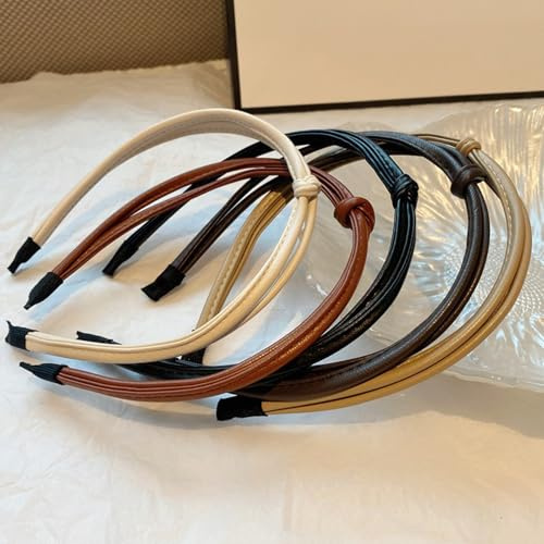 WhaleO 5er Set Haarreifen Damen Haarreif Damen Trachten Haarreif Headband Haaraccessoires Haarband Dünn Schmal