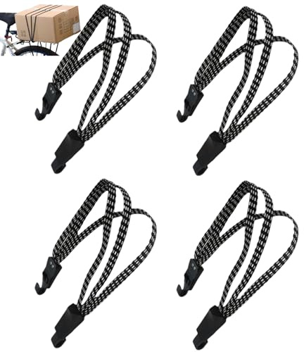 TAKONE Fahrrad Spanngurte 4 Stück 40-90 cm Gummispanner Gepäck | 4 Längen 40/60/70/90 cm für flexible Befestigung
