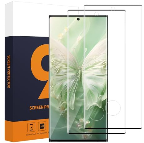 Carantee - Protector de pantalla para Samsung Galaxy S22 Ultra 5G, 9H de dureza anti-arañazos HD cristal protector, 3D antiincrustante, antiincrustaciones y antiincrustaciones para Samsung Galaxy S22