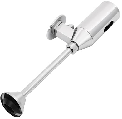Automatischer Sensor Urinal Druckspüler, Kupfer WC Druckspüler mit Batteriebetrieb, 3-4 Sekunden Spülung für Öffentliche Toiletten und Gewerbe, G1/2 Anschluss