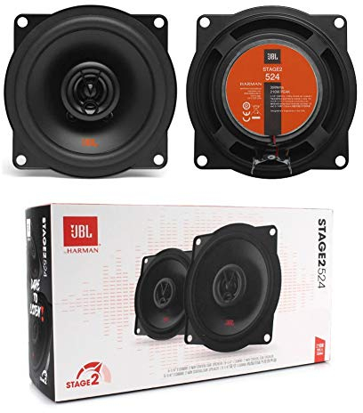 2 Lautsprecher kompatibel mit JBL STAGE2 524 2-Wege-koaxial 5,25 13,00 cm 130 mm 35 watt rms und 210 watt max 4 ohm 90 db spl Auto pro Paar