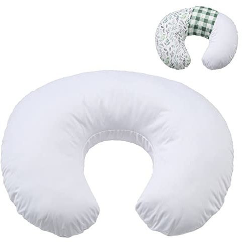 Winmany Wasserdichter Stillkissenbezug für Neugeborene, weich, austauschbarer Schonbezug für Jungen und Mädchen (weiß)