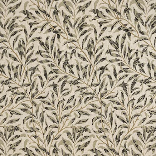 Cotton Fabric - William Morris Design Willow Bough Linen Beige - Craft Fabric Material Metre
