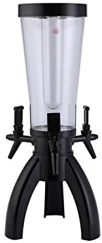 Dispensador de Torre de Cerveza Dispensador de torre de cerveza de 3L con carámbanos y luces Dispensador de bebidas con grifos Dispensador de cerveza for fiesta/bar/hogar/exterior Torre Cerveza/Dispen