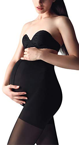 Giulia 20 | 40 | 100 DEN Collant premaman per mamma incinta, 100 Den Schwarz, XL