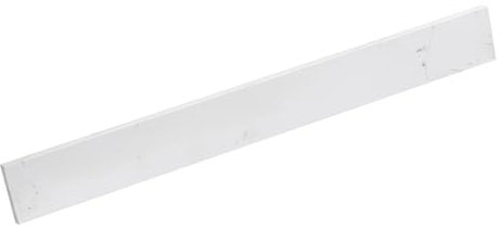 EQLOO 91,4 cm B x 10,2 cm H aus technischem Stein für Badezimmer, Waschtisch, Waschtischplatte, Carrara-Weiß